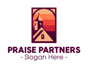 Praise - Sunset Worship Chapel logo design