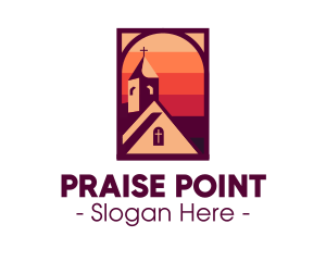 Praise - Sunset Worship Chapel logo design