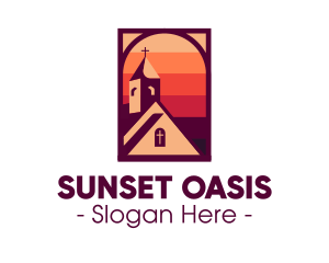 Sunset Worship Chapel logo design