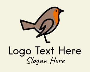 Tit - Robin Bird Aviary logo design