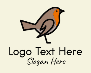Sparrow - Robin Bird Aviary logo design