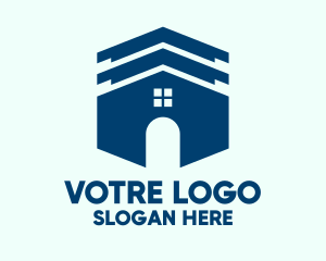 Blue House Roofing  Logo