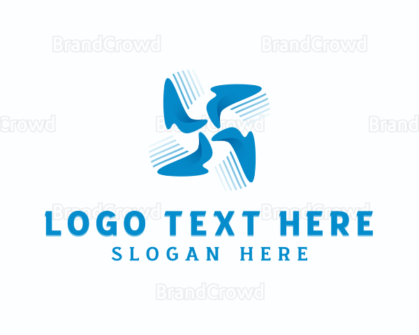 Blade Propeller Exhaust Logo