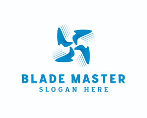 Blade Propeller Exhaust logo design