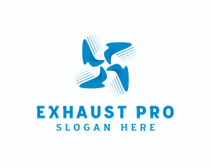 Exhaust - Blade Propeller Exhaust logo design