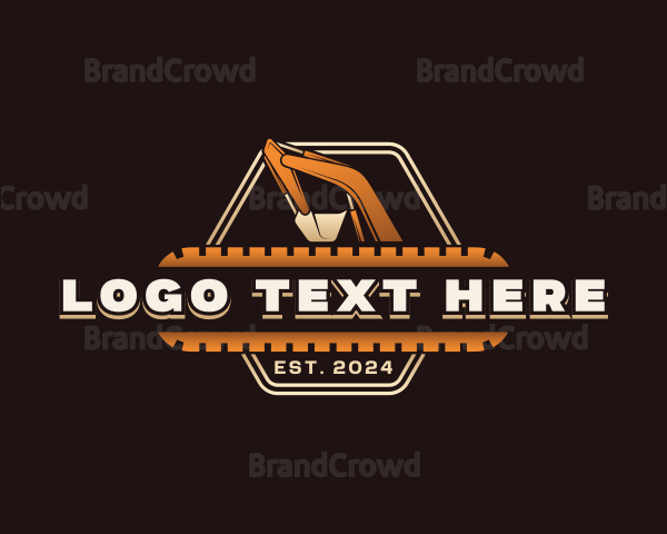 Industrial Excavator Contractor Logo