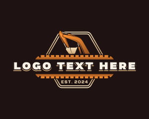 Industrial Excavator Contractor Logo