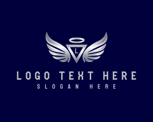 Badge - Wing Triangle Security logo design