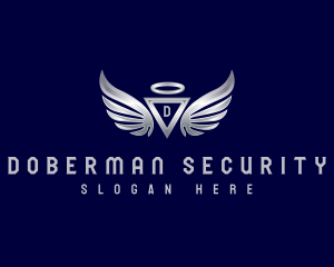 Wing Triangle Security logo design