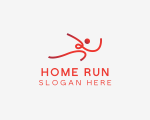 Athletic Sport Running logo design