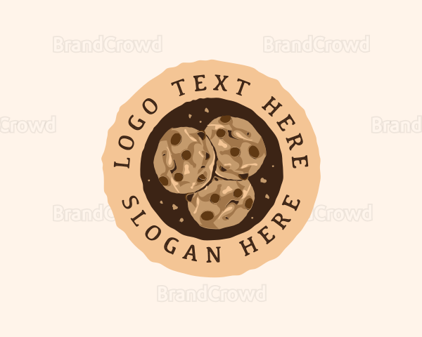 Chocolate Cookies Dessert Logo