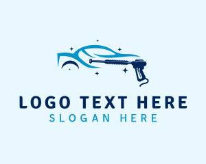 Water Gun - Car Pressure Washing logo design