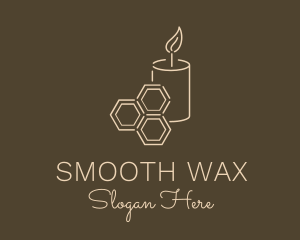 Honeycomb Wax Candle logo design