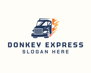 Express Fire Truck logo design