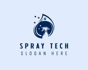 Sprayer - Sprayer Cleaner Sanitation logo design