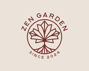 Maple Leaf Tree logo design