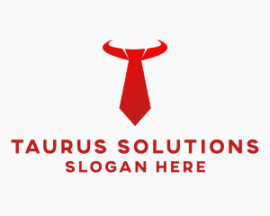 Taurus - Red Bull Necktie logo design