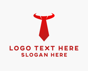 Horns - Red Bull Necktie logo design
