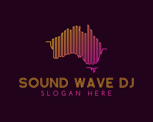 Dj Sound Wave Australia logo design