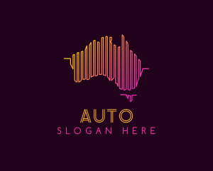 Geography - Dj Sound Wave Australia logo design