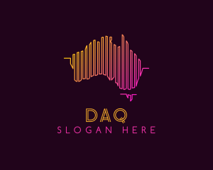 Map - Dj Sound Wave Australia logo design