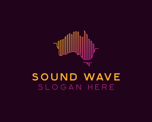 Dj Sound Wave Australia logo design