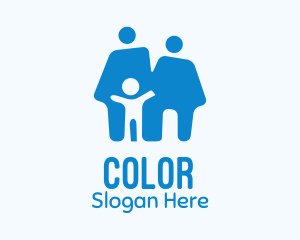 Parenting - Blue Family Home logo design
