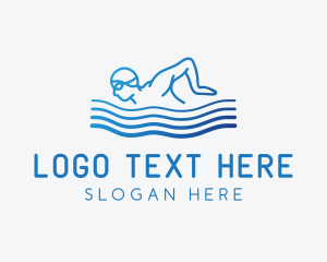 two-swimming-logo-examples