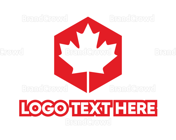 Maple Leaf Hexagon Logo