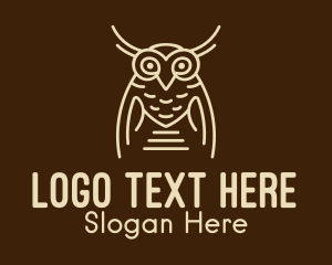 Smart - Wise Owl Bird logo design
