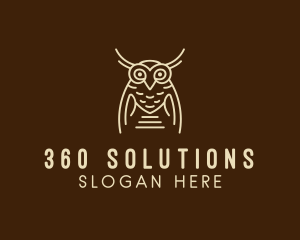 Wise Owl Bird  logo design