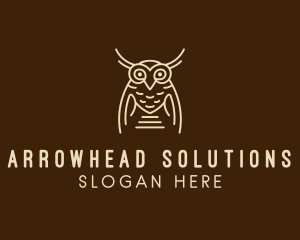 Wise Owl Bird  logo design