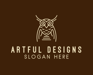 Wise Owl Bird  logo design