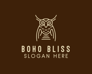 Wise Owl Bird  logo design