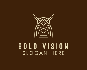 Wise Owl Bird  logo design