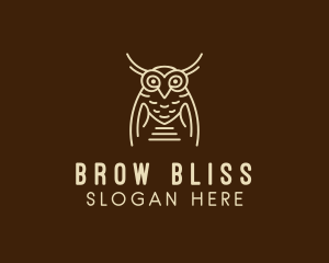 Wise Owl Bird  logo design