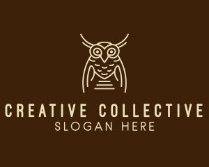 Wise Owl Bird  logo design