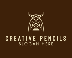 Wise Owl Bird  logo design