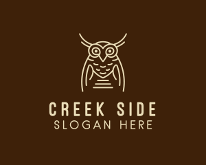 Wise Owl Bird  logo design