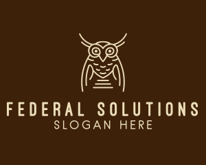 Wise Owl Bird  logo design