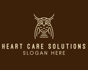 Wise Owl Bird  logo design