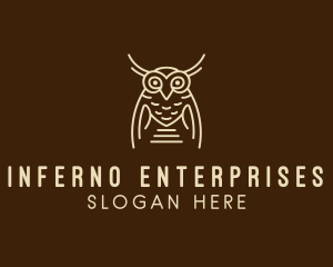 Wise Owl Bird  logo design