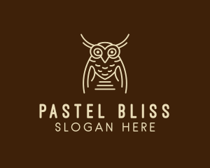 Wise Owl Bird  logo design