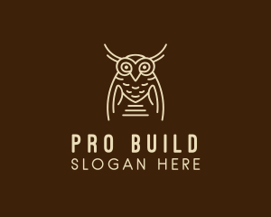 Wise Owl Bird  logo design