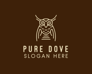 Wise Owl Bird  logo design