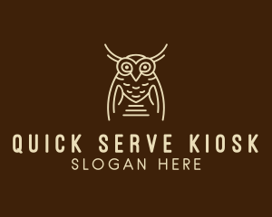 Wise Owl Bird  logo design