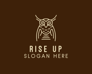 Wise Owl Bird  logo design