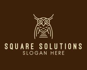 Wise Owl Bird  logo design