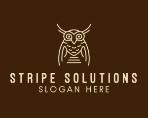 Wise Owl Bird  logo design