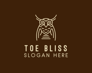 Wise Owl Bird  logo design